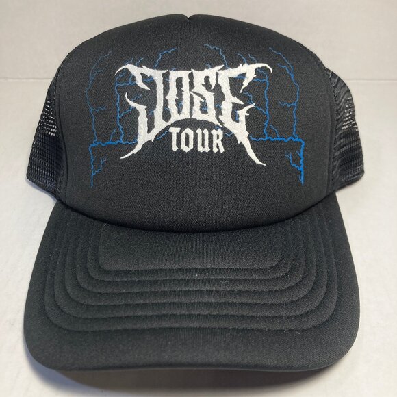 J Balvin Jose Tour Trucker Hat NWOT Snapback Mens Baseball Cap Black Reggaeton - Picture 2 of 12